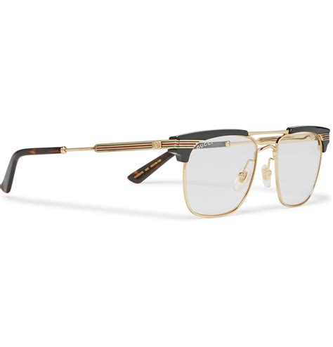 gucci glasses frames for men|gucci gold frame glasses men's.